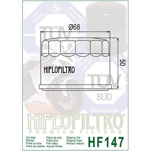 filtro de aceite hf 147 hiflofiltro