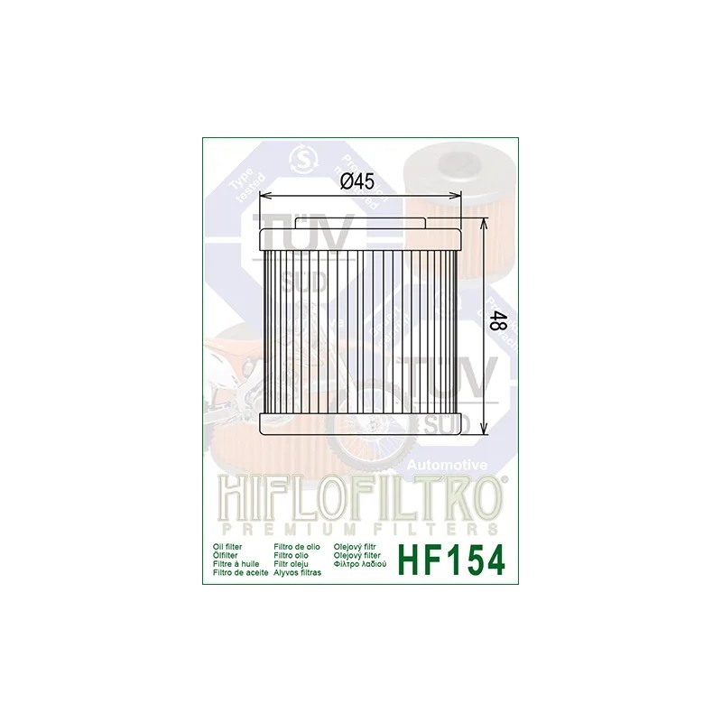 filtro de aceite hf 154 hiflofiltro