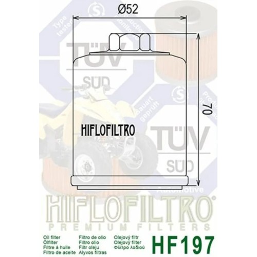 filtro de aceite hiflofiltro hf197