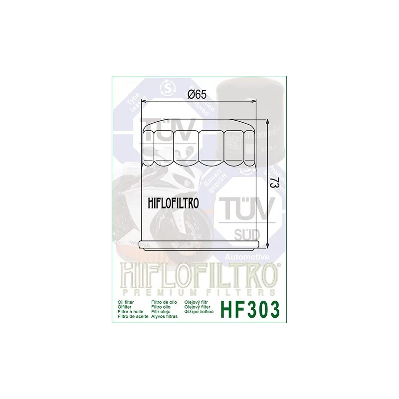 filtro de aceite hf 303 hiflofiltro
