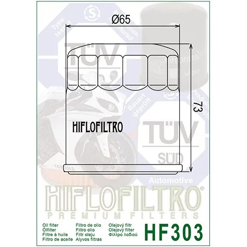 filtro de aceite hf 303 hiflofiltro