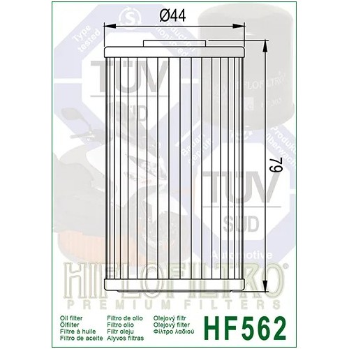 filtro aceite hiflo hf562