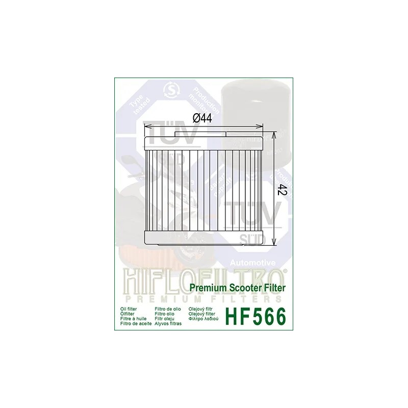 filtro de aceite hf 566 hiflofiltro