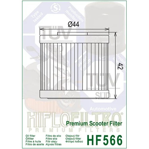 filtro de aceite hf 566 hiflofiltro