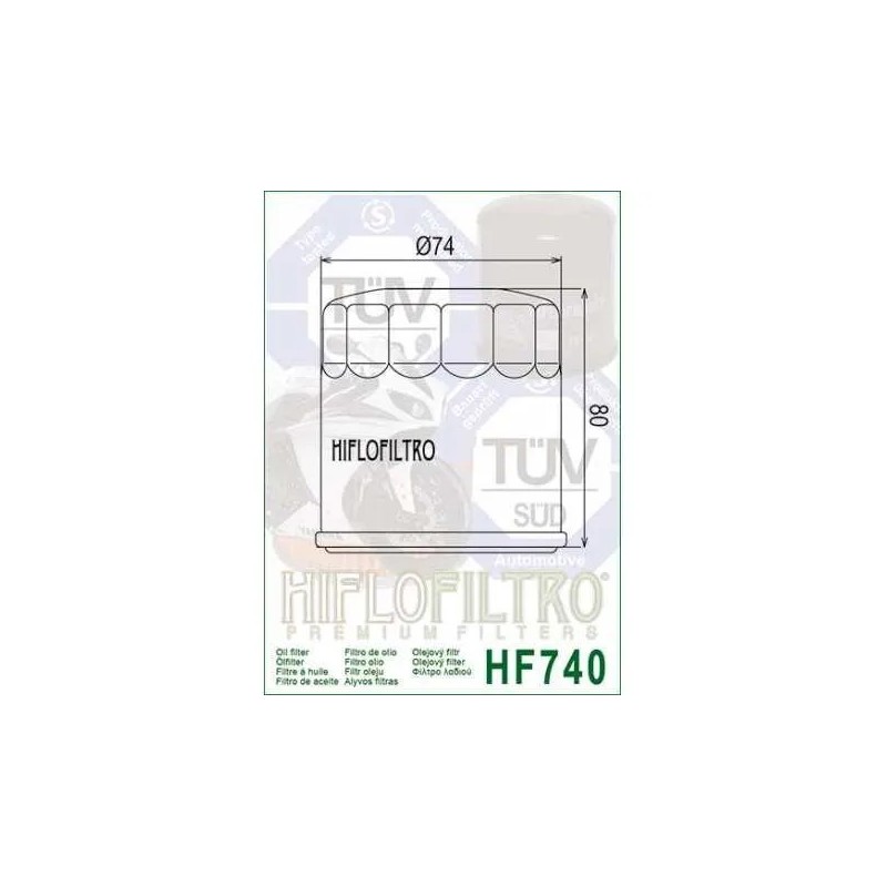 filtro de aceite hf 740 20 hiflofiltro