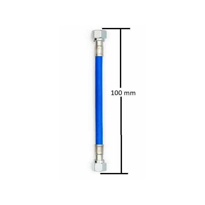 tubo de moto acero 100mm frentubo a06 0100 x1blu