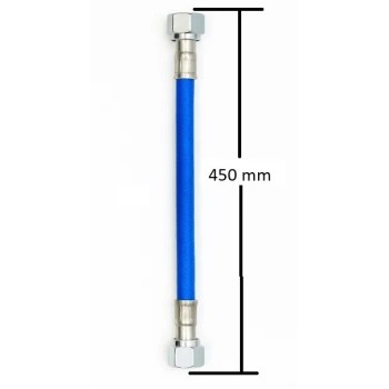 tubo de moto acero 450mm frentubo a06 0450 x1blu