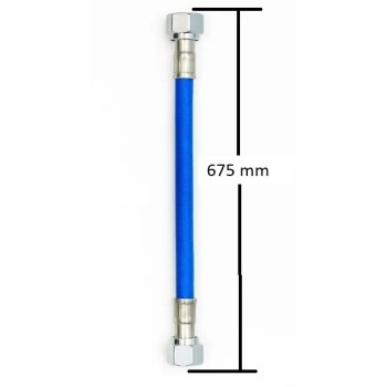 tubo de moto acero 675mm frentubo a06 0675 x1blu