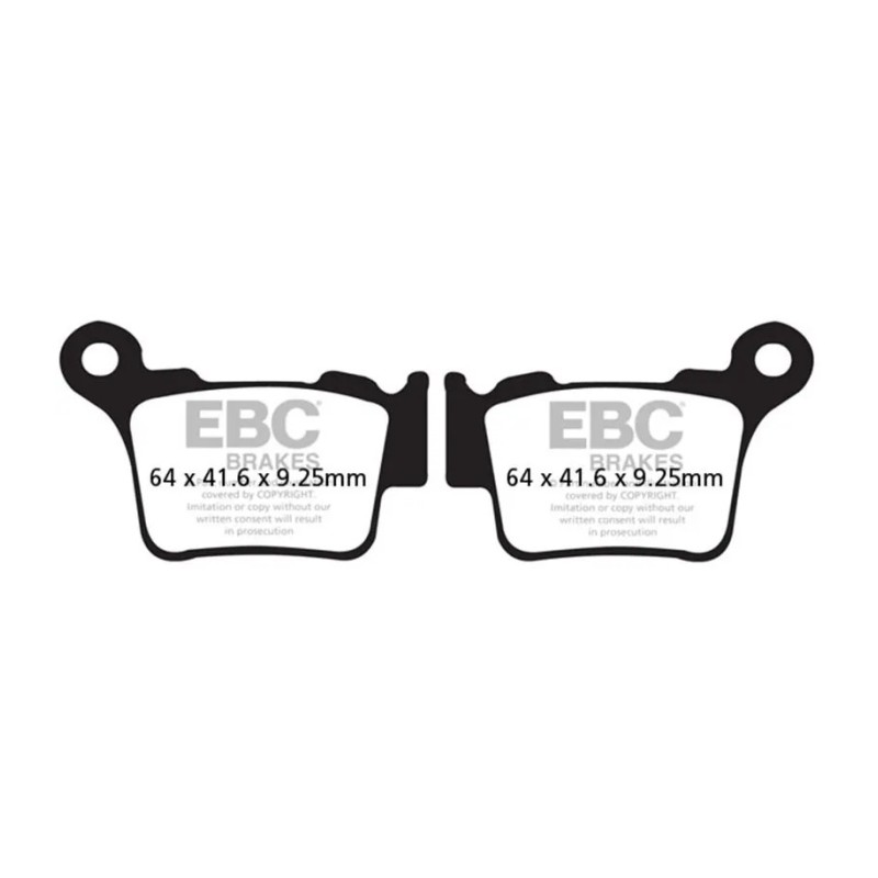 pastillas de freno traseras sinterizadas ebc fa368r off road