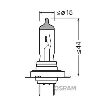 lampara faro de carretera osram h7 12v 55w 4200k halogena 2