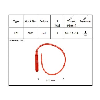 pipa bujia de moto con cable ngk 8035 racing cr1 2