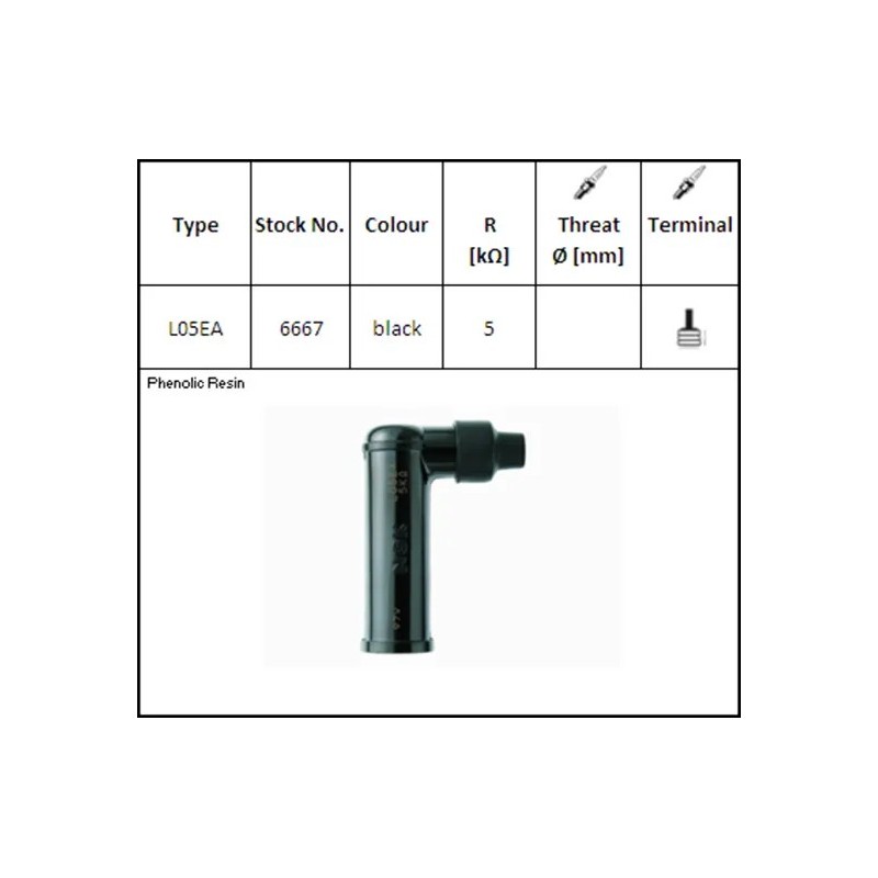 pipa bujia moto ngk 6667 l05ea
