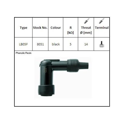 pipa bujia moto ngk 8744 lb05f