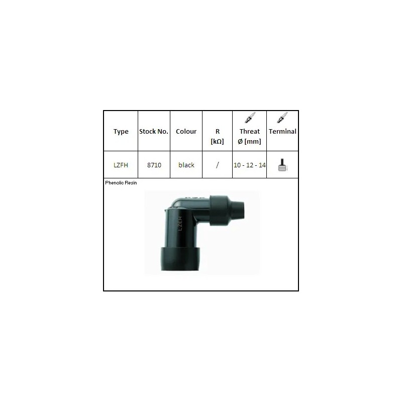 pipa bujia de moto ngk 8381 lzfh
