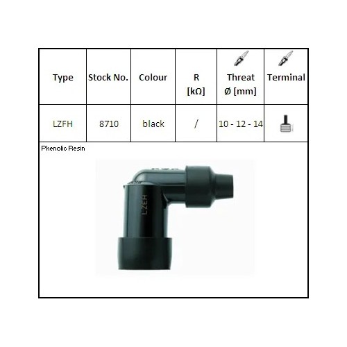 pipa bujia de moto ngk 8381 lzfh