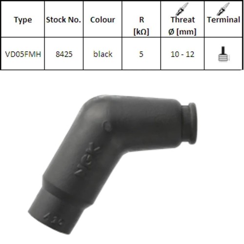 pipa bujia de moto ngk 8425 vd05fmh