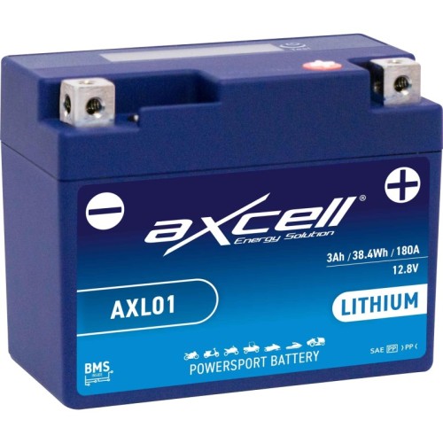 bateria de litio para moto axcell axl01