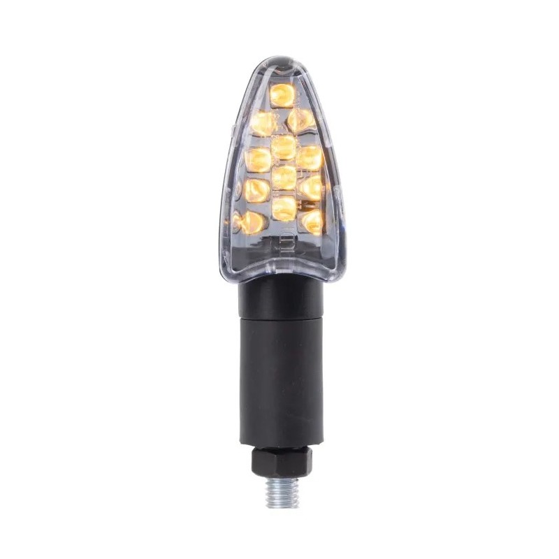 intermitentes moto led oxford signal 15 led cuerpo negro mate con resistencias juego