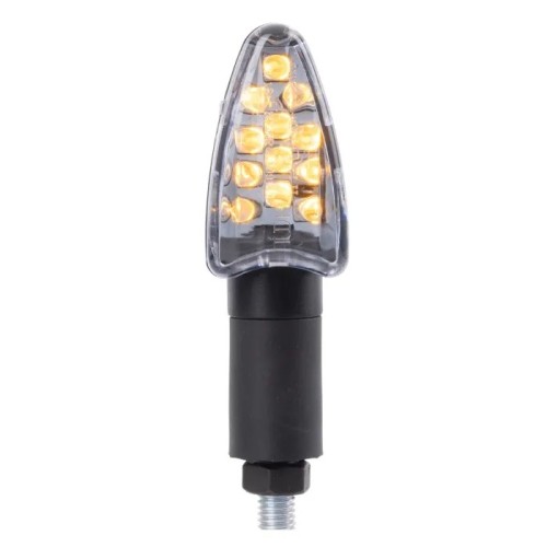 intermitentes moto led oxford signal 15 led cuerpo negro mate con resistencias juego