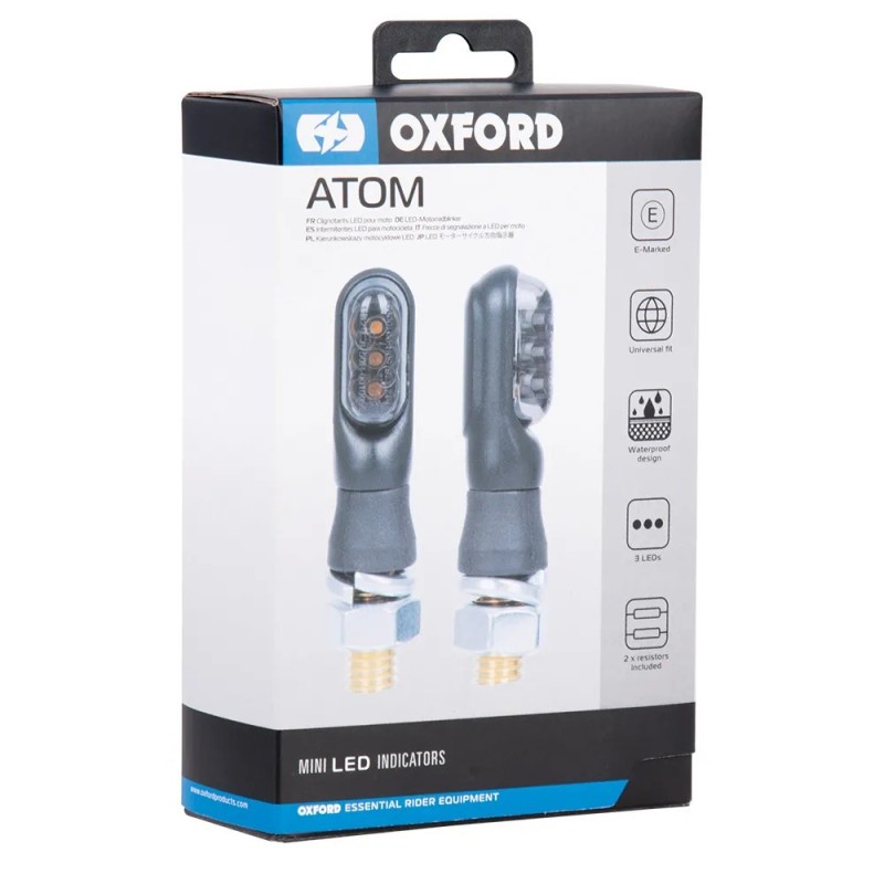 intermitentes oxford led atom mini se incluyen 2 resistencias el350