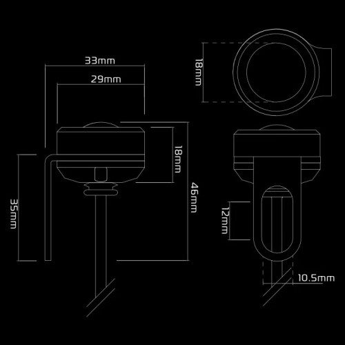luz delantera auxiliar moto aluminio oxford front run light