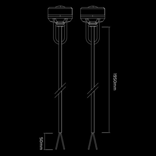 luz de posicion moto trasera oxford run light led auxiliar aluminio