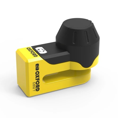 candado de disco oxford mini t amarillo lk291