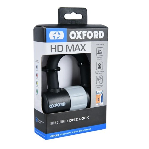 candado de disco oxford heavy duty max negro lk310