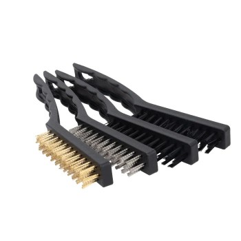 juego de cepillos de alambre oxford 4 piezas para limpieza mecanica