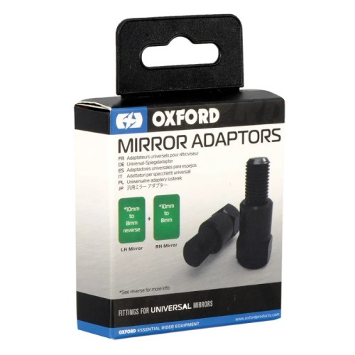 adaptadores de espejo retrovisor universal oxford 10mm a 8mm ox579