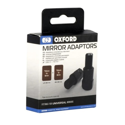 adaptadores de espejo retrovisor oxford universal 10mm a 8mm rev ox580