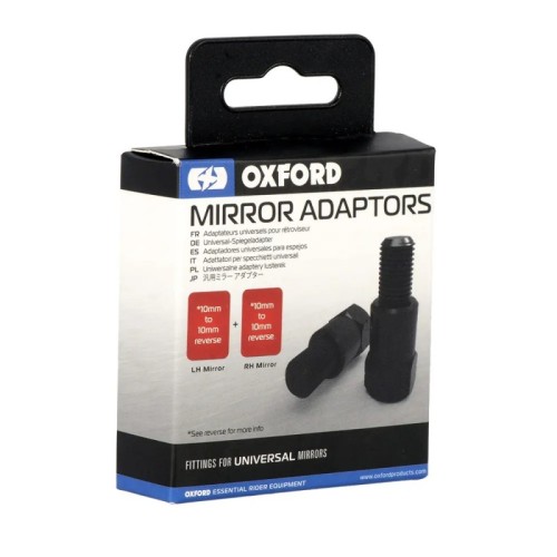 adaptadores espejo retrovisor oxford universal 10mm a 10mm reversible ox581