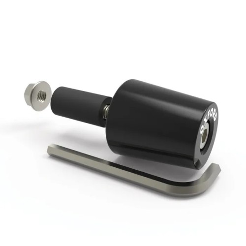 contrapesos de manillar de aluminio cnc negros oxford