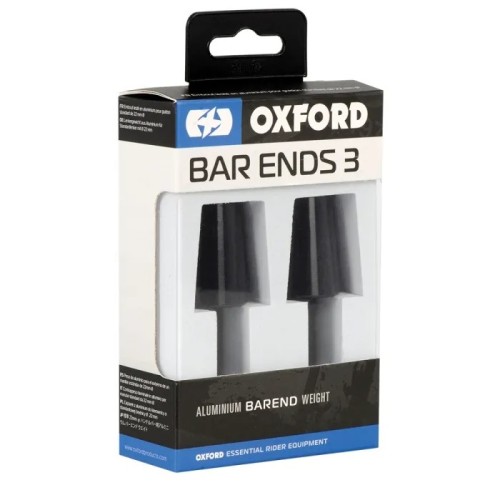contrapesos de manillar de aluminio cnc negros oxford