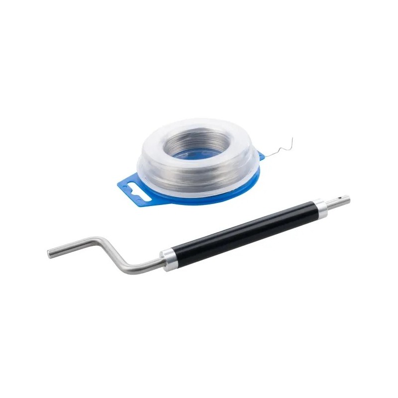 trenzador de alambre de seguridad oxford lock wire acero inoxidable 30 m con aplicador