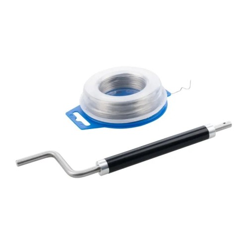 trenzador de alambre de seguridad oxford lock wire acero inoxidable 30 m con aplicador