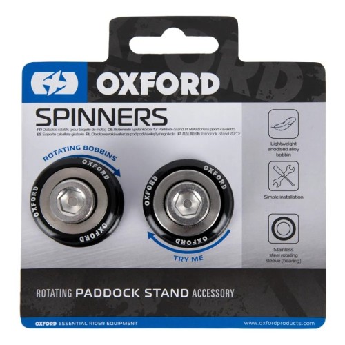 soportes de caballete giratorios oxford rosca m6 1 0 negro ox815