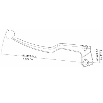 maneta embrague abatible domino f 28 ref 6384 60 10 04 1 2