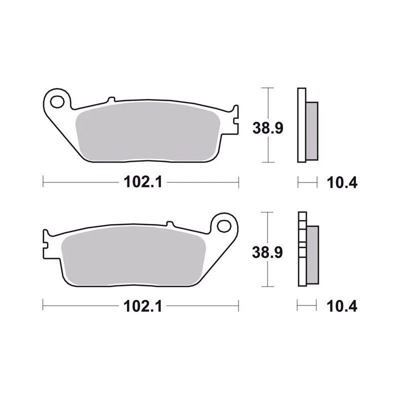 pastillas de freno moto brembo genuinas 07ho3405