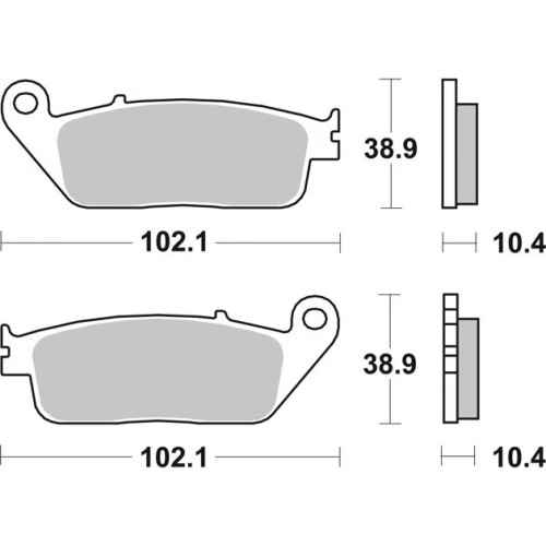 pastillas de freno moto brembo genuinas 07ho3405