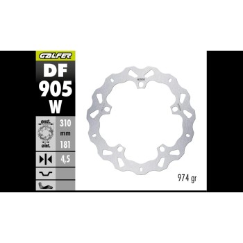 disco de freno delantero bmw r 1300 gs wafe df905w