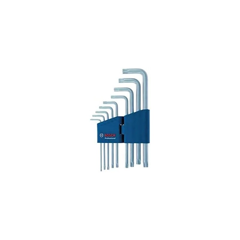 juego de 9 llaves torx acodadas bosch profesional 1600a01th4