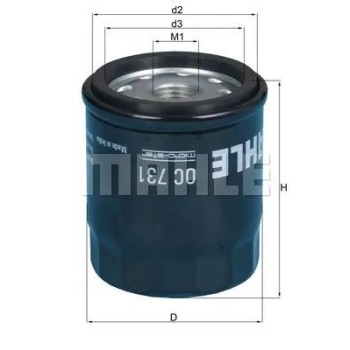 filtro de aceite mahle oc731