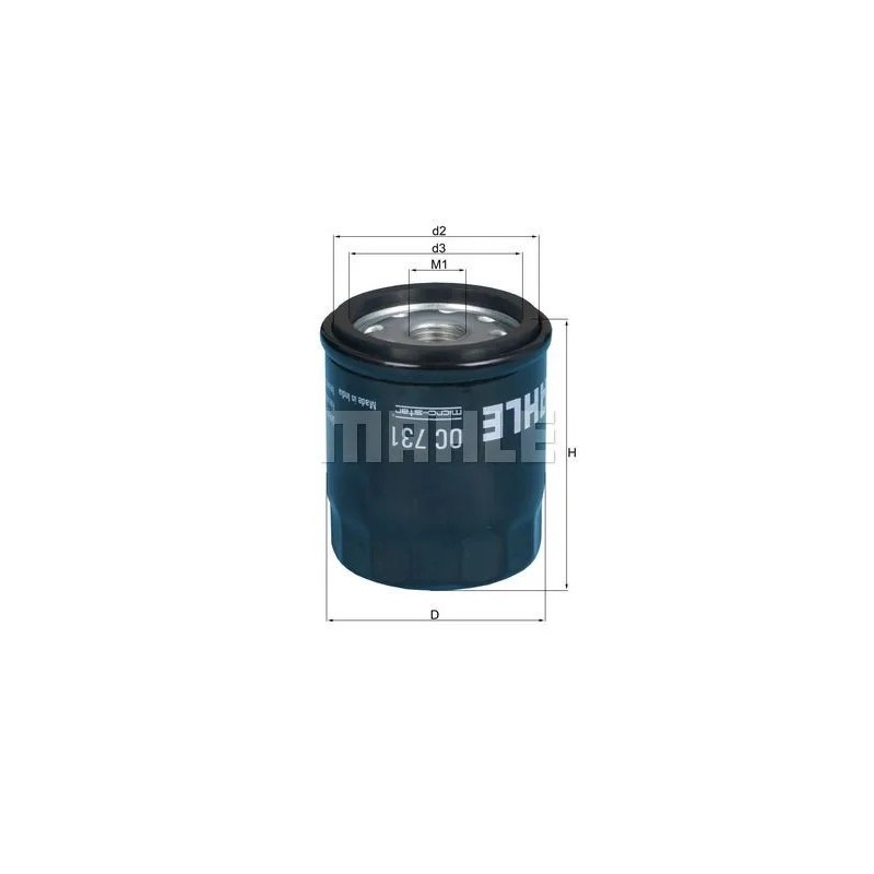 filtro de aceite mahle oc731