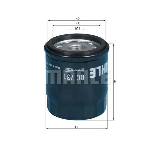 filtro de aceite mahle oc731