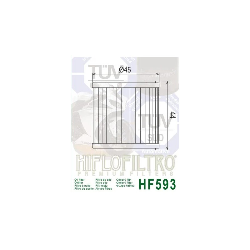 filtro de aceite benelli 250 hiflofiltro hf593