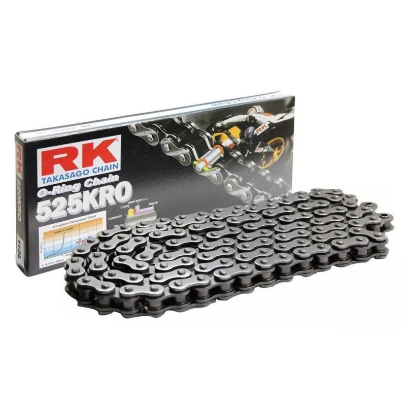 cadena para moto rk 525 kro o ring estandar 112 pasos 525kro112