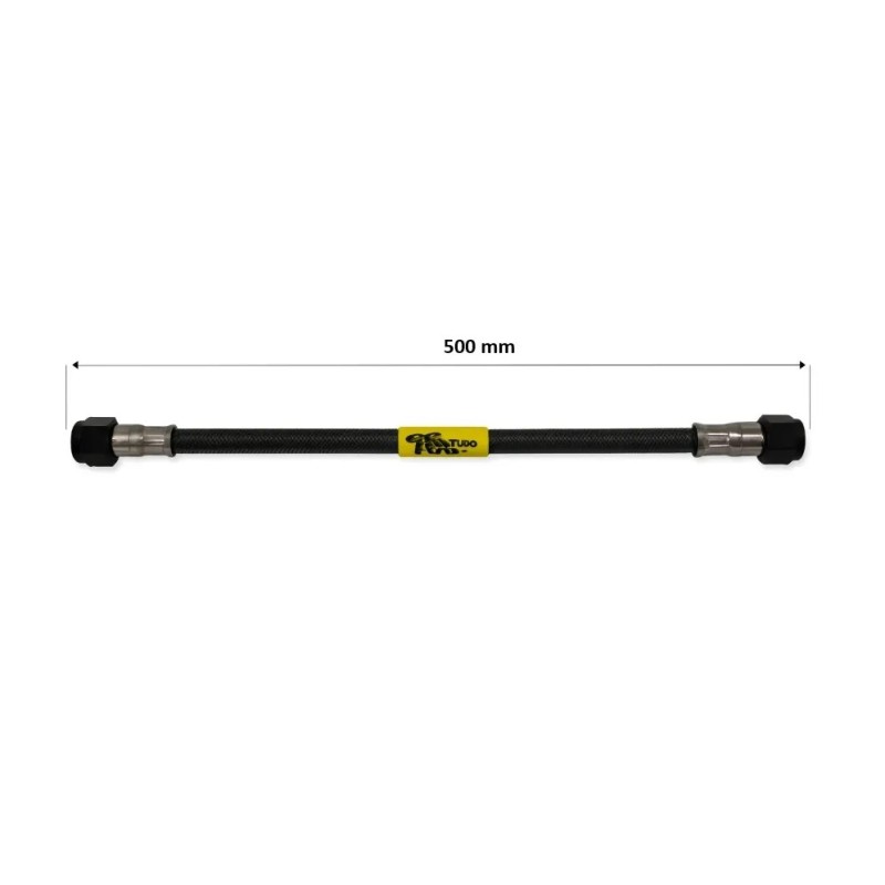 tubo latiguillo carbono 500 mm negro fren tubo a09c0500 linea de freno moto carbotech
