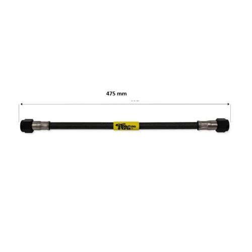 tubo latiguillo carbono 475 mm negro fren tubo a09c0475 linea de freno moto carbotech