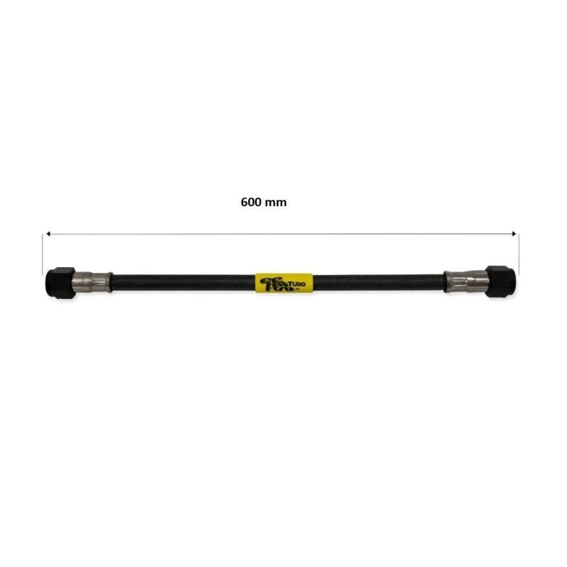tubo latiguillo carbono 600 mm negro fren tubo a09c0600 linea de freno moto carbotech